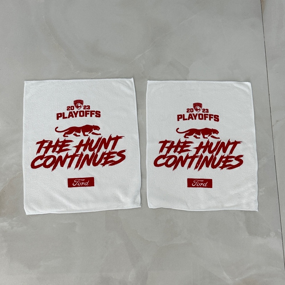NEW 2 Florida Panthers NHL Hockey 2023 Stanley Cup Final Game 3 Playoff Towels